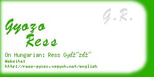 gyozo ress business card
